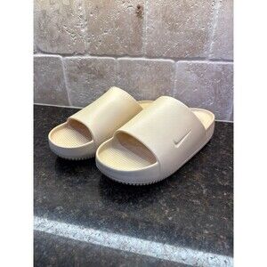 Nike Calm Slide Sesame Platform Sandals M 12 W 13 Like New